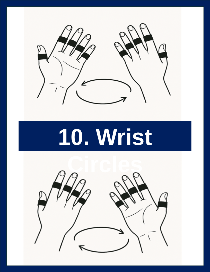 Wrist Circles FingerWeights exercise illustration