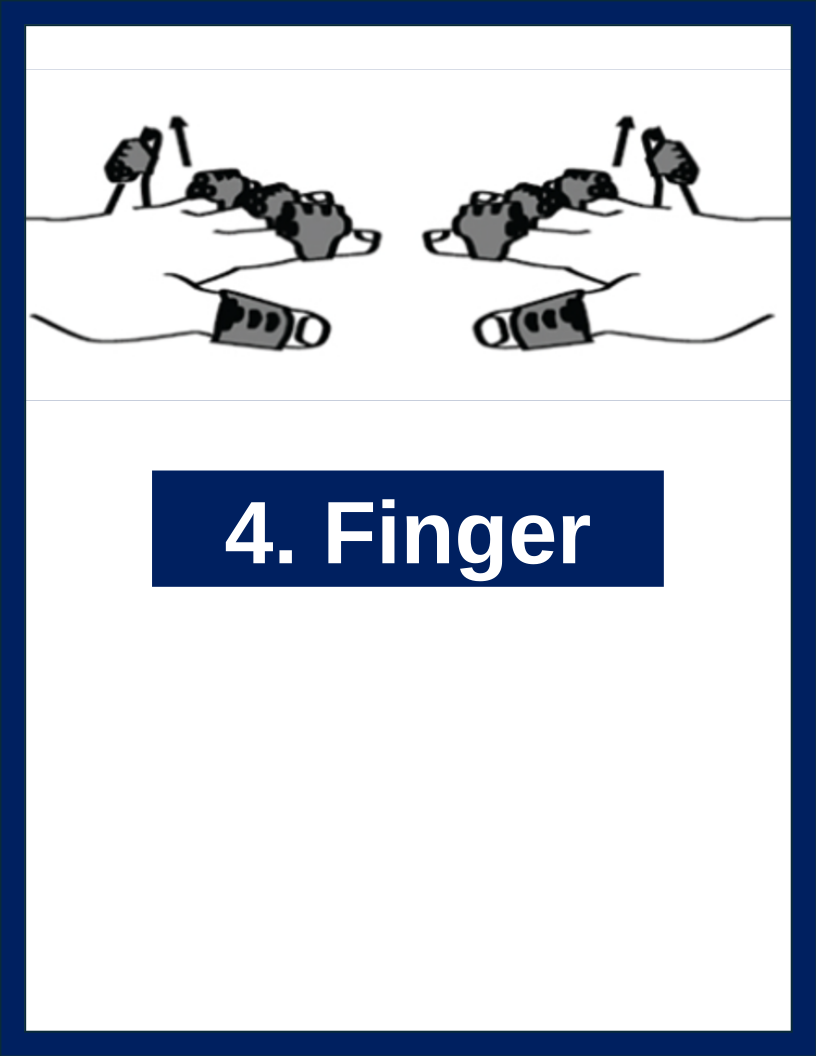 Finger Lift FingerWeights exercise illustration