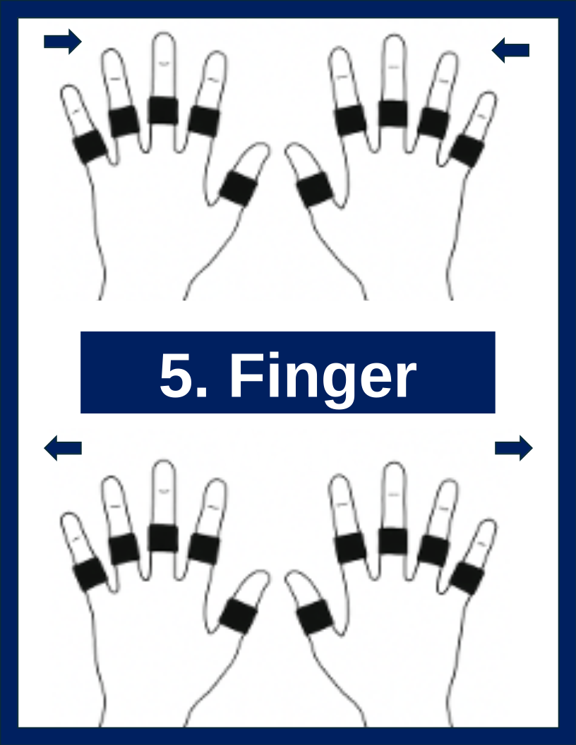 Finger Walk FingerWeights exercise illustration