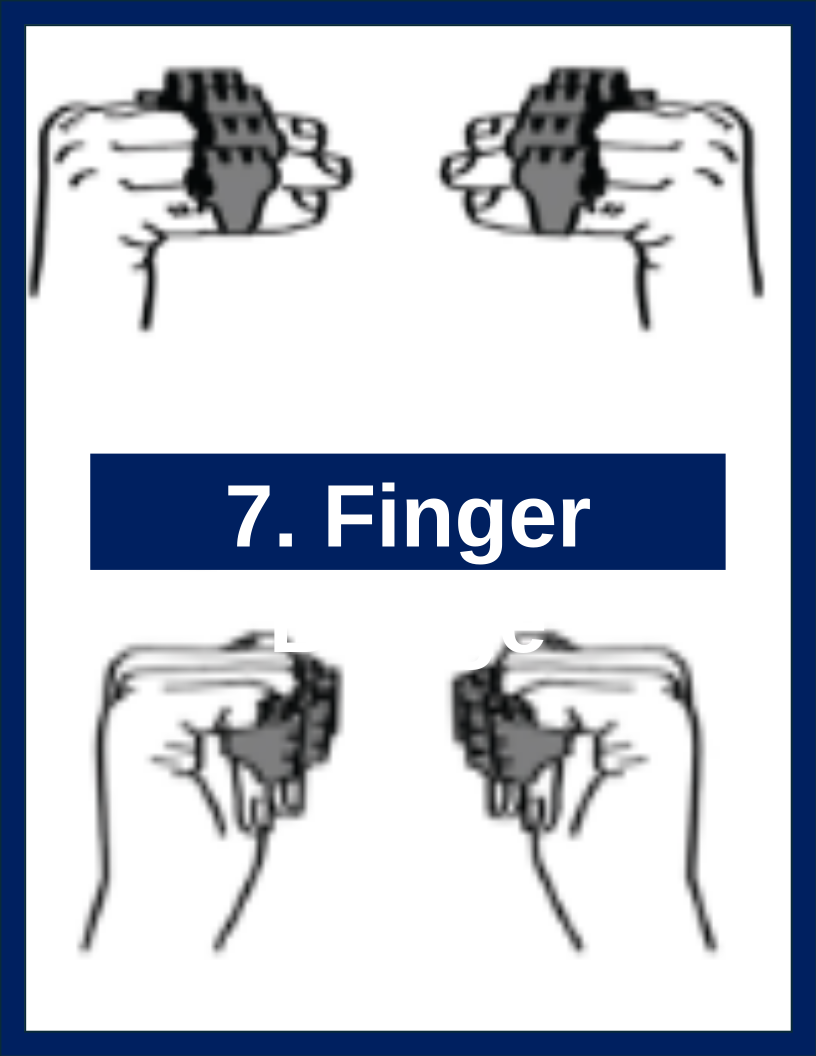 Finger Bridge FingerWeights exercise illustration