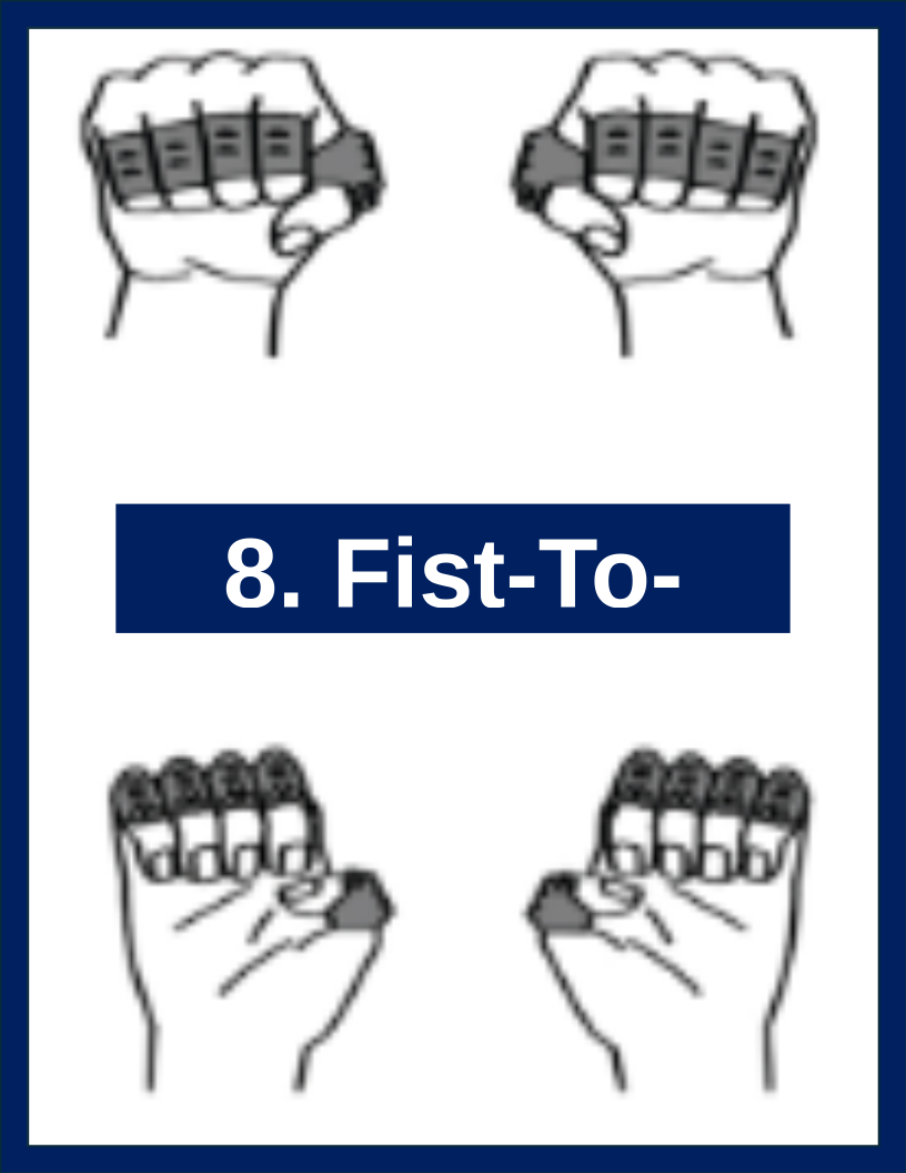 Fist-To-Claw FingerWeights exercise illustration