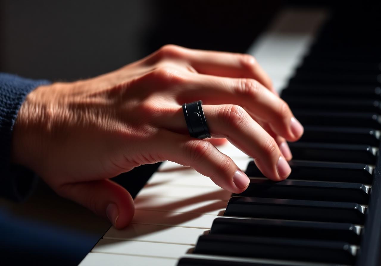 Musician training with FingerWeights